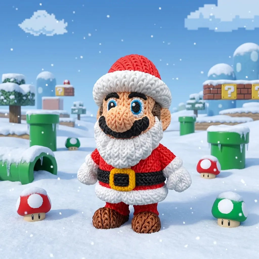 MARIO SANTA CROCHET 5