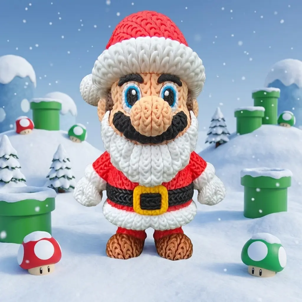 MARIO SANTA CROCHET 1